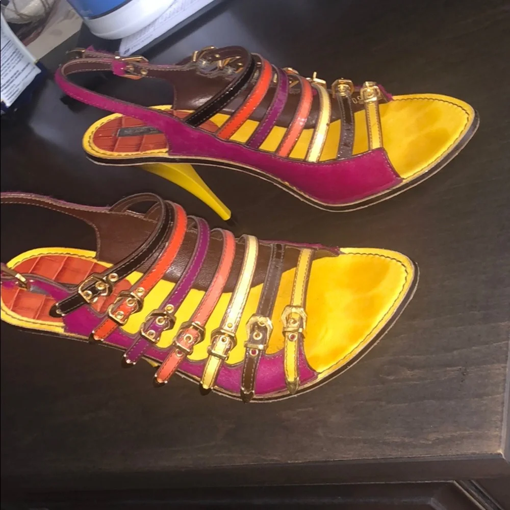 Louis Vuitton multicolor Tupelo Buckle Sandal Heel - Picture 2 of 11